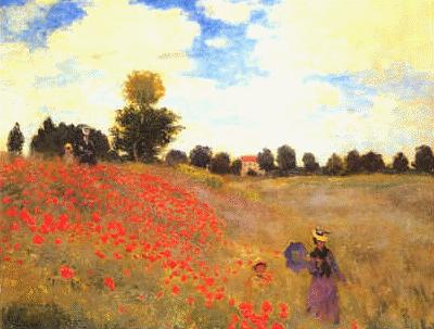 Claude Monet Poppies at Argenteuil oil painting picture